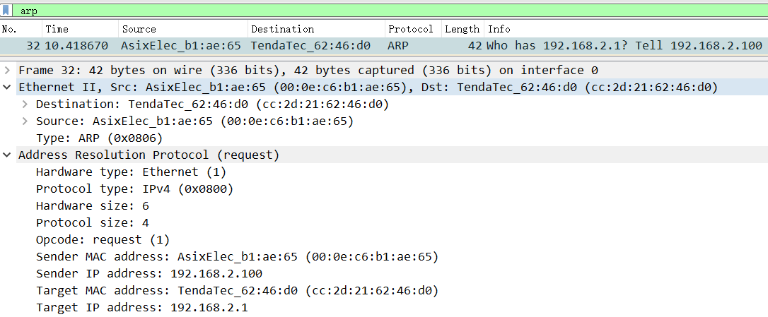 arpwireshark